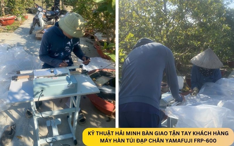 Máy hàn túi đạp chân Yamafuji FRP-600 hàn: 2-3-5mm (Biến áp lớn)