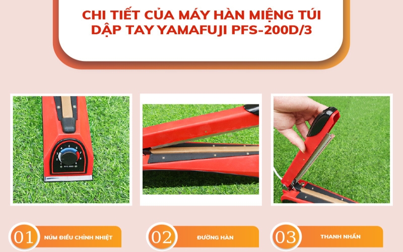 Máy hàn túi dập tay Yamafuji PFS-200D3
