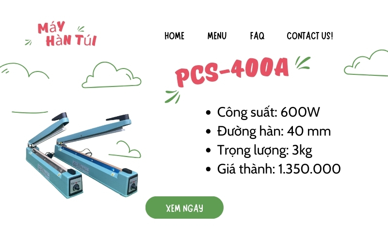 Đánh giá tổng quan máy hàn túi PCS-400A