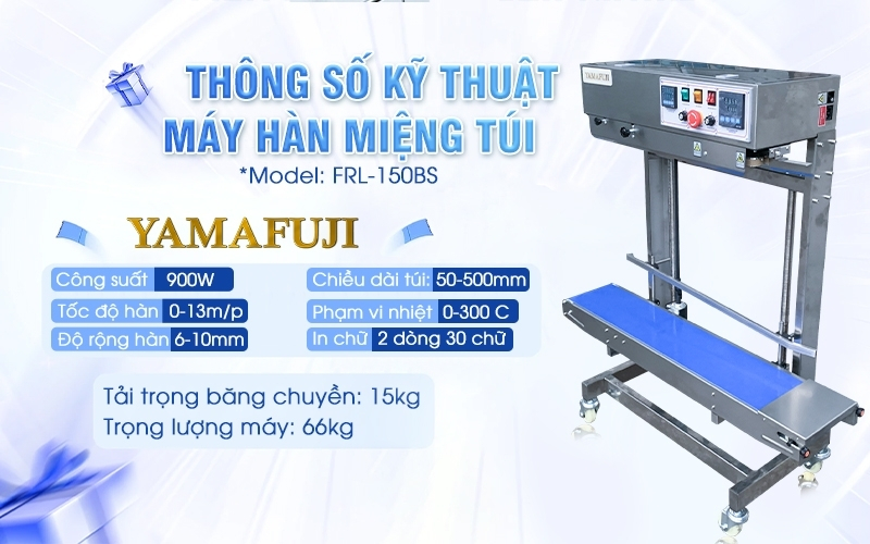 Máy hàn túi nilon công nghiệp Yamafuji FRL-150BS