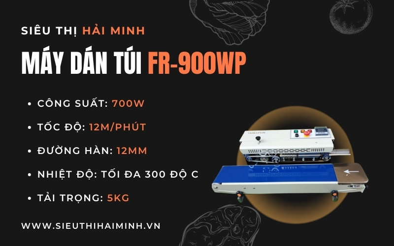 Máydán túi liên tục FR-900WPgiá 3.650.000