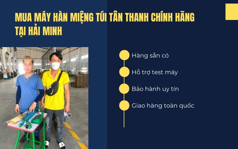 Mua máy hàn miệng túi Tân Thanh chính hãng tại Hải Minh