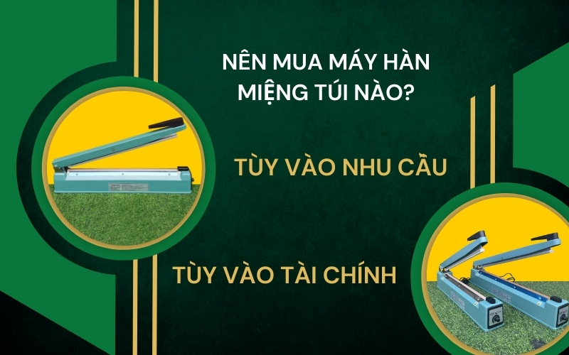 Nên mua máy hàn miệng túiPCS-400I hay 400A