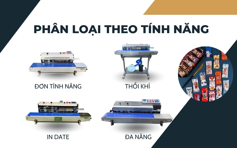 Phân loại máy dán miệng túi liên tục theo tính năng