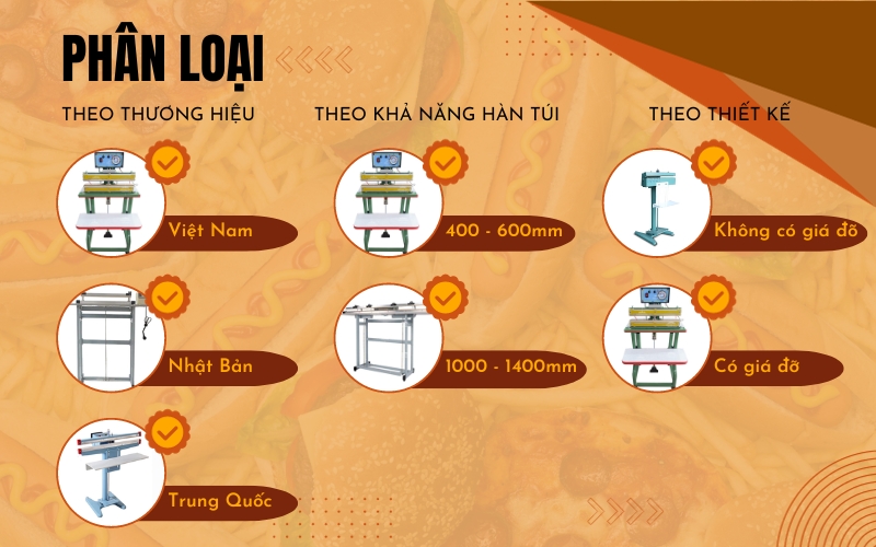 Phân loại và ưu nhược điểm máy hàn miệng túi dập chân
