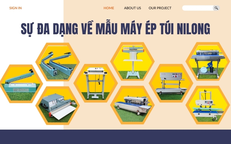 Sự đa dạng về mẫu máy ép túi nilong