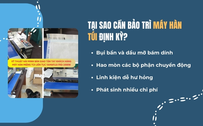 Tại sao cần bảo trì máy hàn túi định kỳ