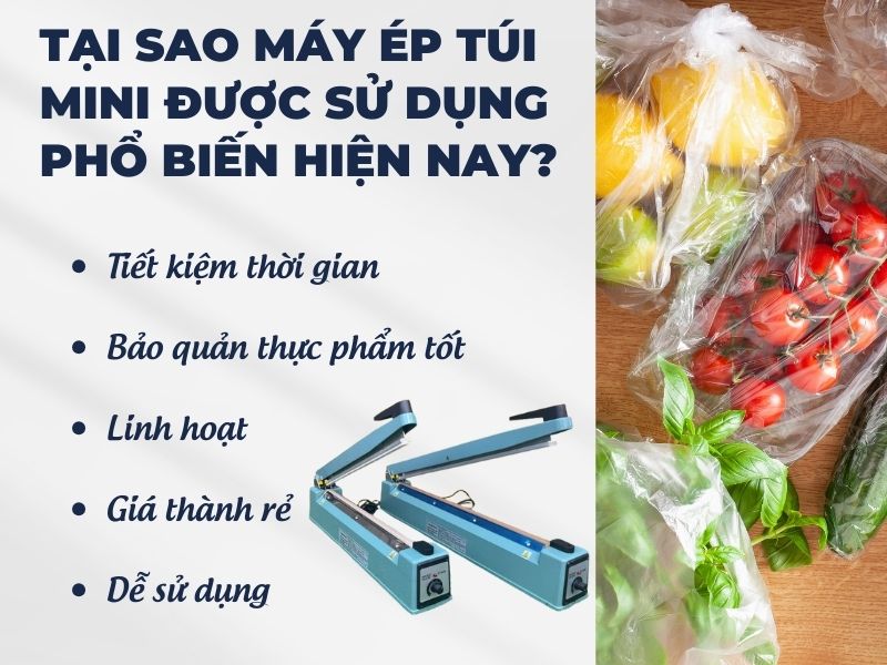 Tại sao máy hàn miệng túi mini được sử dụng phổ biến hiện nay