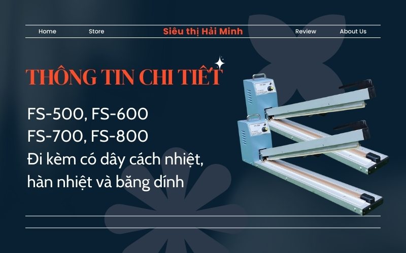 Thông tin chi tiết về máy ép túi tay dài của Yamafuji