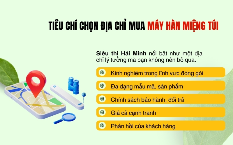 Tiêu chí chọn địa chỉ mua máy hàn miệng túi