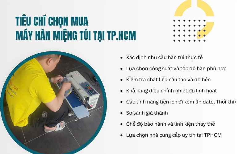 Tiêu chí chọn mua máy hàn miệng túi tại TP.HCM