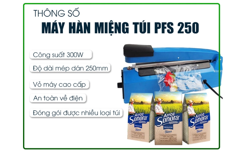 Tổng quan máy hàn miệng túi cầm tay PFS 250