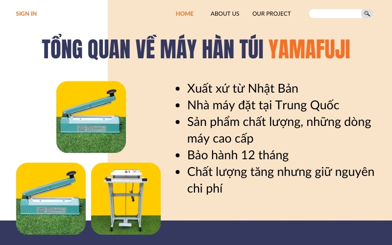 Tổng quan về máy hàn túi Yamafuji