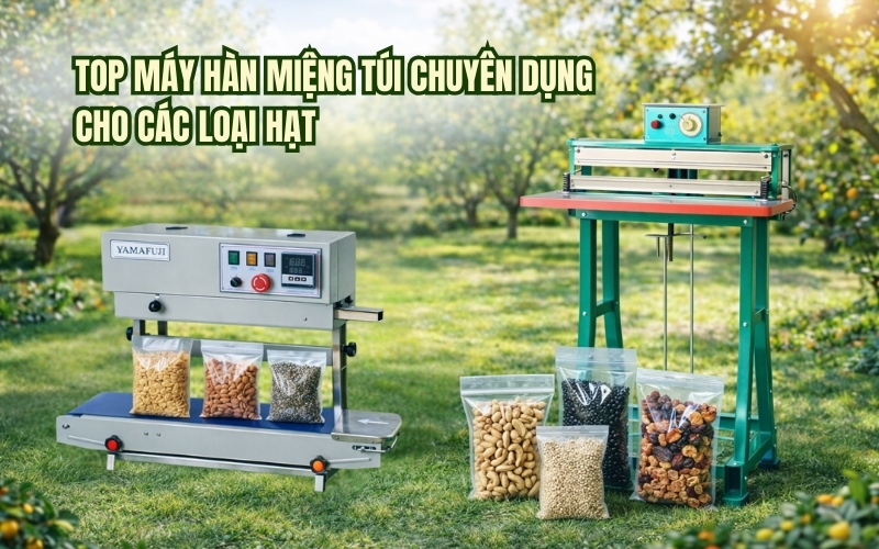 Top máy hàn miệng túi chuyên dụng cho các loại hạt