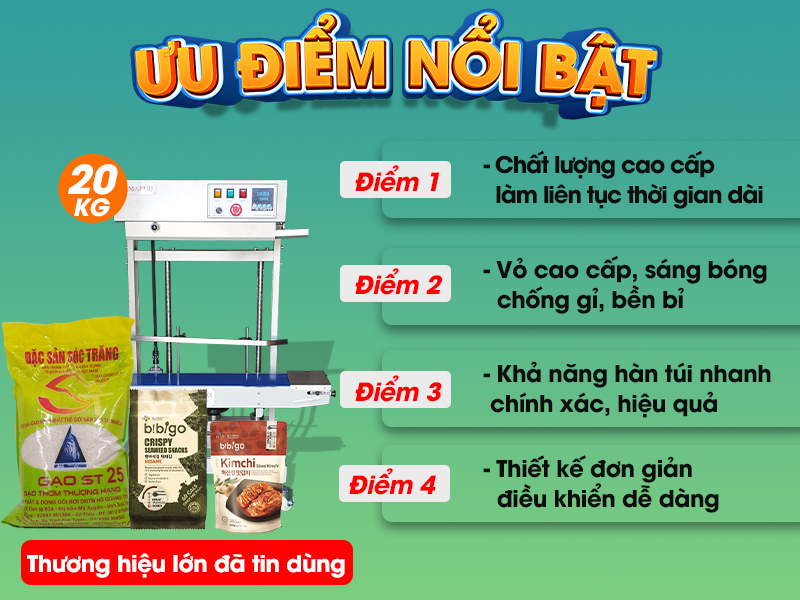 Ưu điểm nổi bật của máy hàn miệng túi liên tục Yamafuji