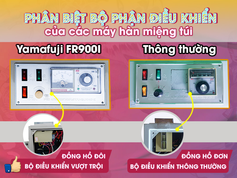 Máy hàn miệng túi liên tục Yamafuji FR900I