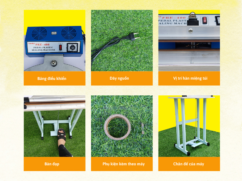  Chi tiết của Máy hàn miệng túi đạp chân Yamafuji FRE-400