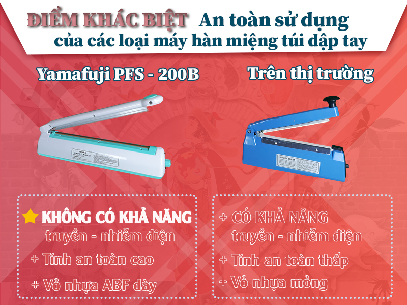 máy hàn miệng túi yamafuji pfs-200B