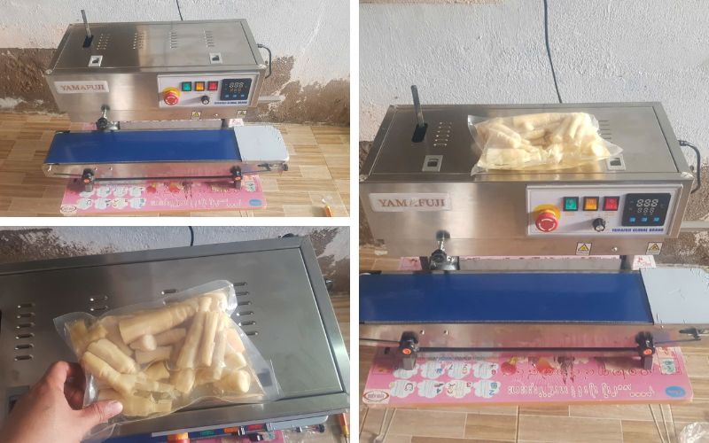 Kỹ thuật bàn giao Máy hàn miệng túi liên tục Yamafuji FR-750W cho khách