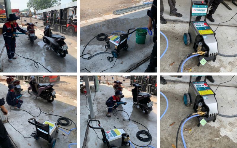 Kỹ thuật bàn giao Máy phun áp lực NAKAWA TX-27 cho khách