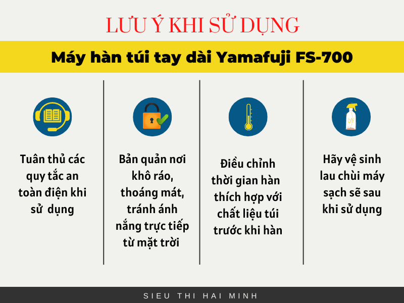 Máy hàn túi tay dài Yamafuji FS-700