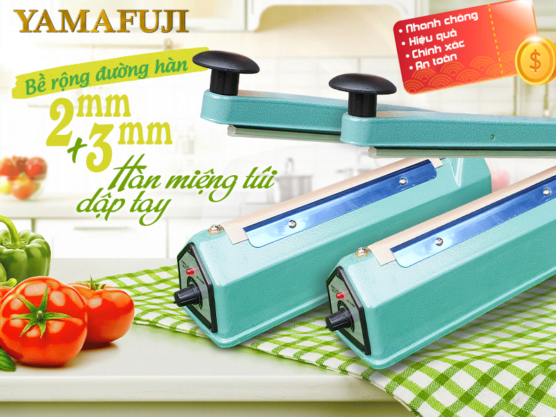 Máy hàn miệng túi dập tai giá siêu rẻ
