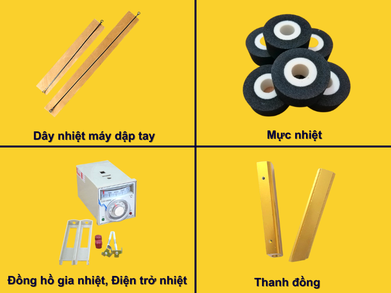 một sô phụ kiện máy hàn miệng túi