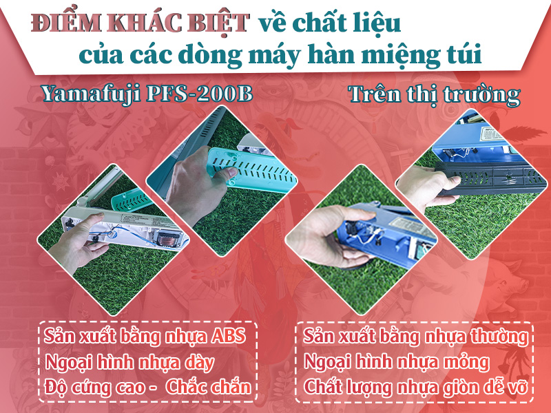 máy hàn miệng túi dập tay yamafuji pfs-200b