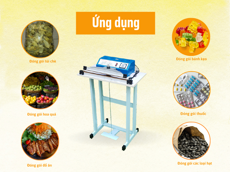 Ứng dụng của Máy hàn miệng túi đạp chân Yamafuji FRE-400
