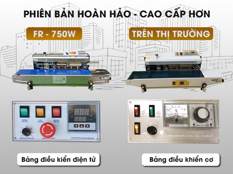 Máy hàn miệng túi Yamafuji FR-750W (Vỏ inox)