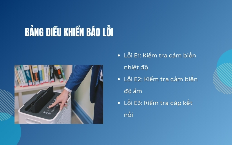 Bảng điều khiển báo lỗi