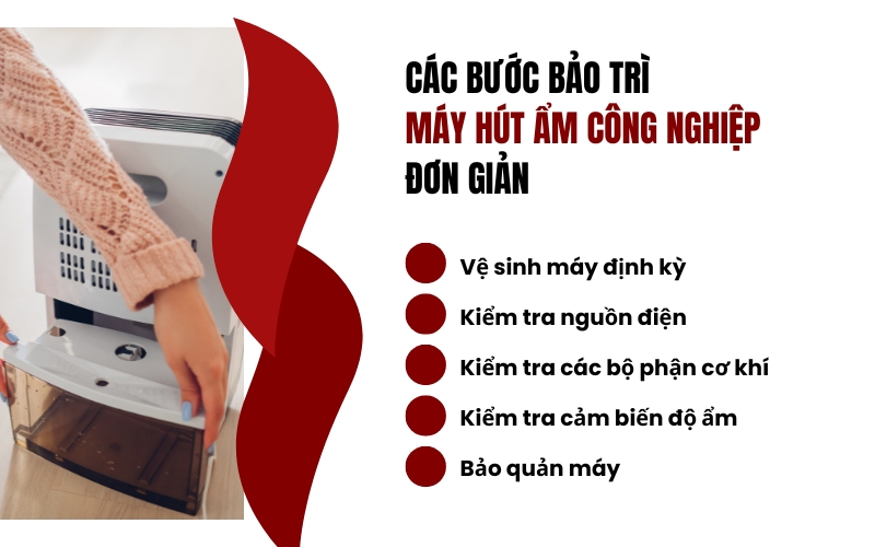 Các bước bảo trì máy hút ẩm công nghiệp đơn giản