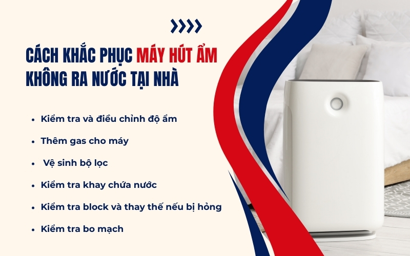 Cách khắc phục máy hút ẩm không ra nước tại nhà