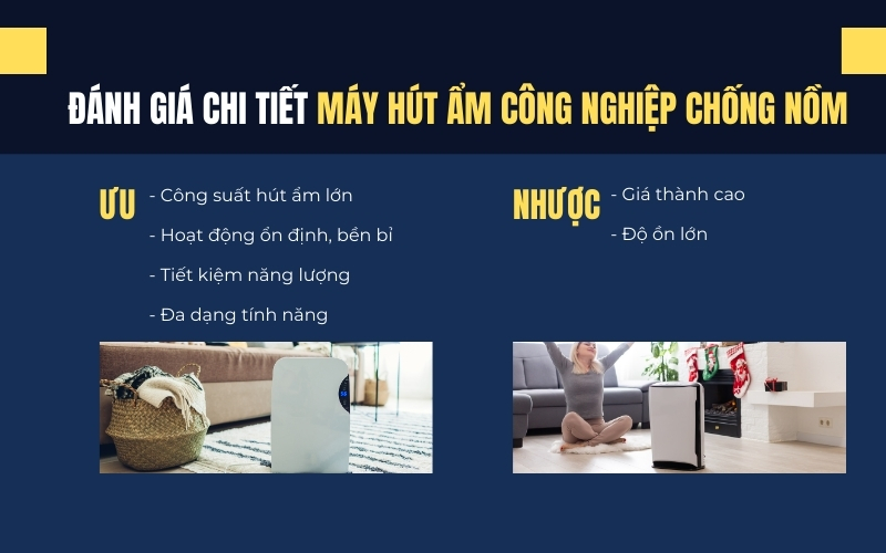 Đánh giá chi tiết về máy hút ẩm công nghiệp chống nồm