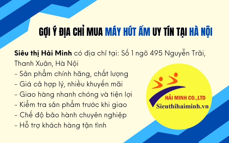 Gợi ý địa chỉ mua máy hút ẩm uy tín tại Hà Nội