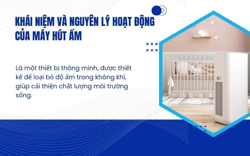 Khái niệm và nguyên lý hoạt động của máy hút ẩm