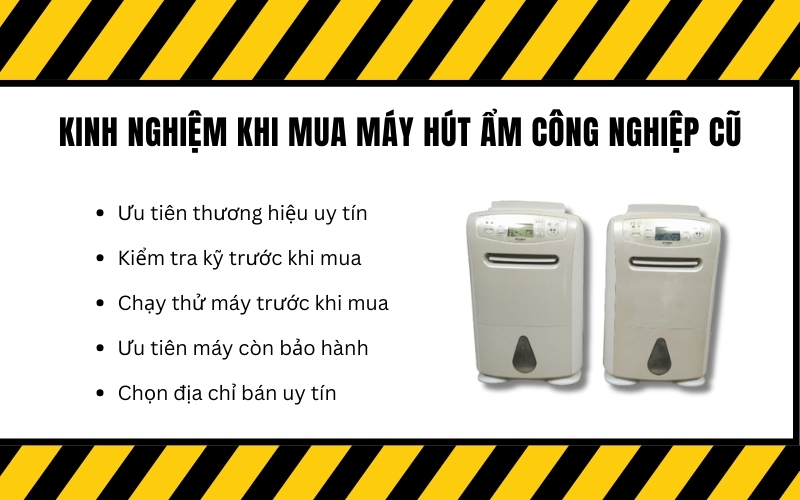 Kinh nghiệm khi mua máy hút ẩm công nghiệp cũ