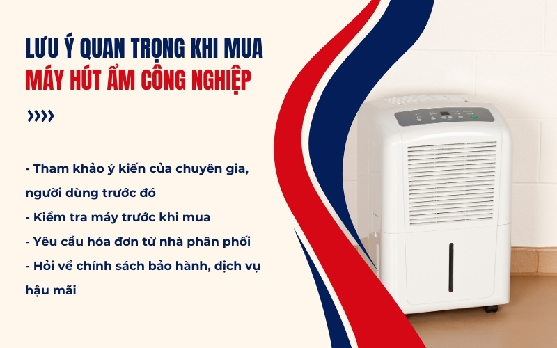 Lưu ý quan trọng khi mua máy hút ẩm công nghiệp