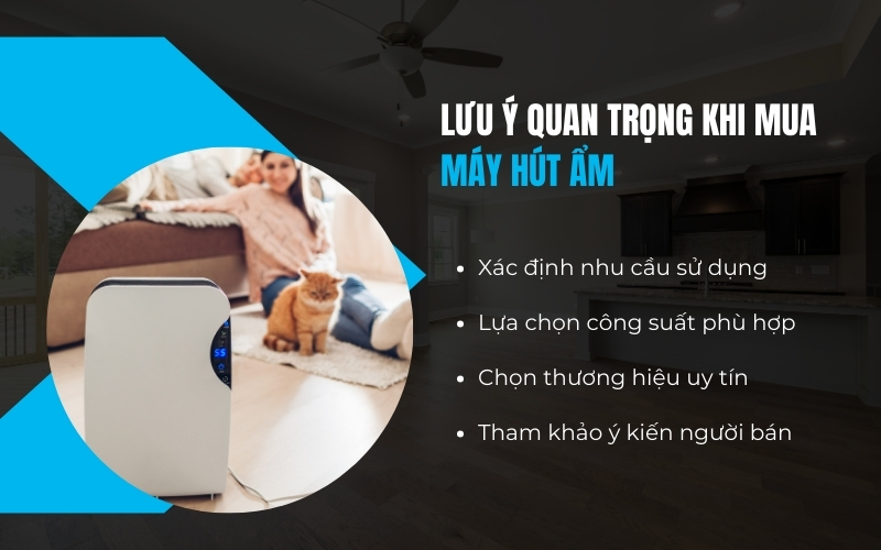 Lưu ý quan trọng khi mua máy hút ẩm