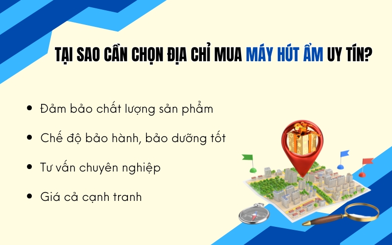 Tại sao cần chọn địa chỉ mua máy hút ẩm uy tín?