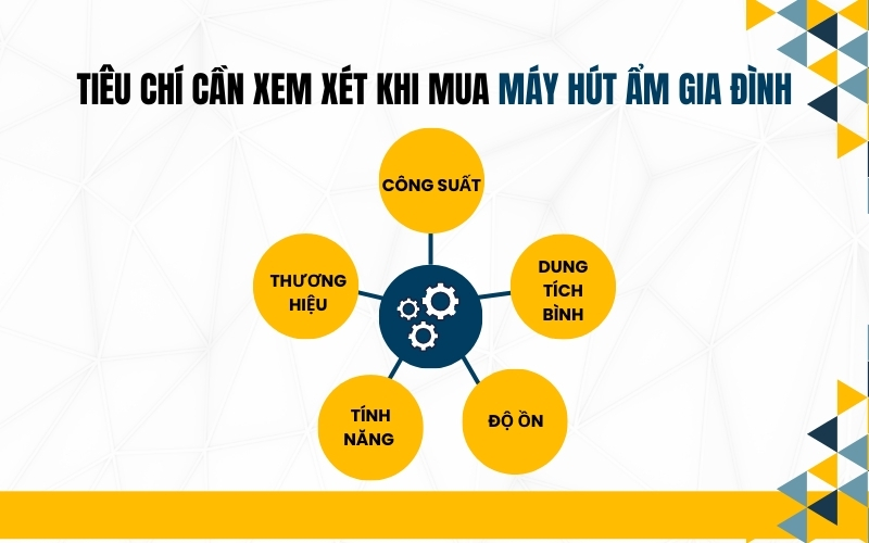 Tiêu chí cần xem xét khi mua máy hút ẩm gia đình