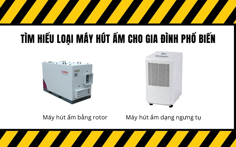 Tìm hiểu loại máy hút ẩm cho gia đình phổ biến