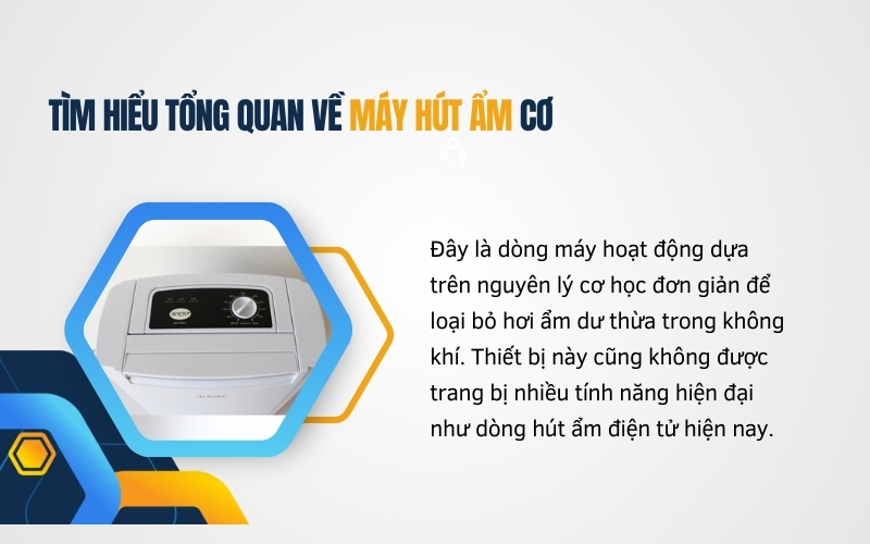 Tìm hiểu tổng quan về máy hút ẩm cơ