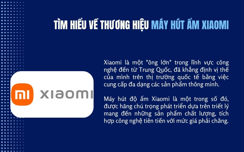 Tìm hiểu về thương hiệu máy hút ẩm Xiaomi