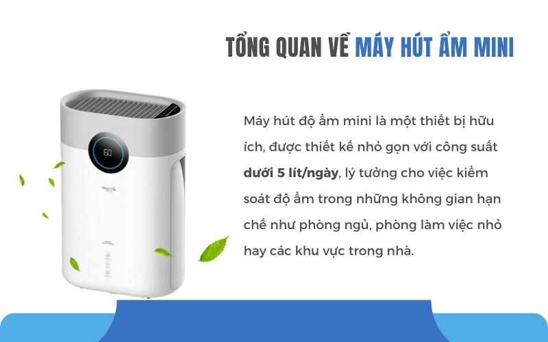 Tổng quan về máy hút ẩm mini