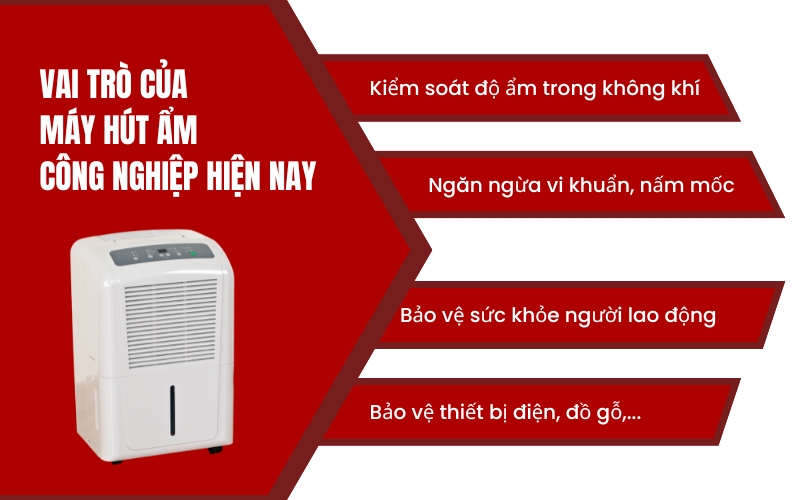 Vai trò của máy hút ẩm công nghiệp hiện nay