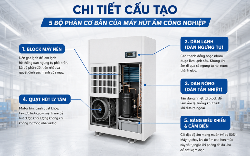 Chi tiết cấu tạo 5 bộ phận cơ bản