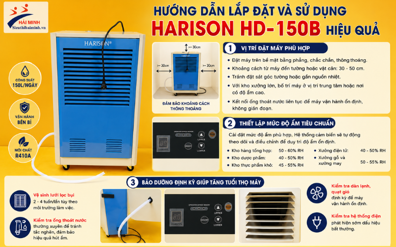 Hướng dẫn lắp đặt và sử dụng Harison HD-150B hiệu quả