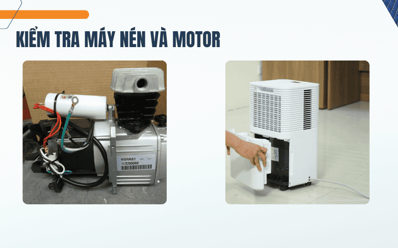Kiểm tra máy nén và motor