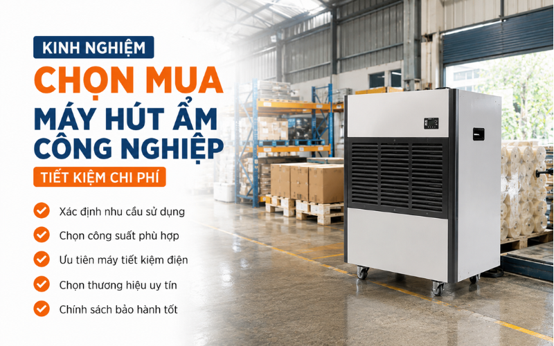 Kinh nghiệm chọn mua máy hút ẩm công nghiệp tiết kiệm chi phí